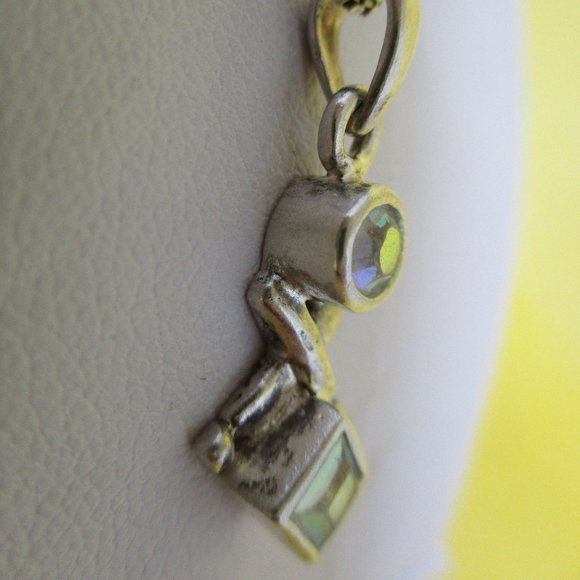 ASHLEY ANDREWS SWAROVSKI Crystal 925 Sterling Pendant Necklace A B Swarovski - Picture 4 of 9